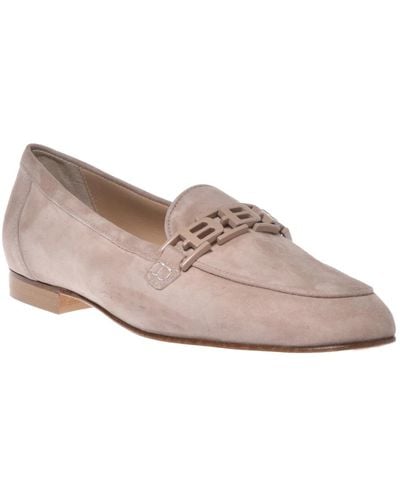 Baldinini Loafer in nude suede - Pink