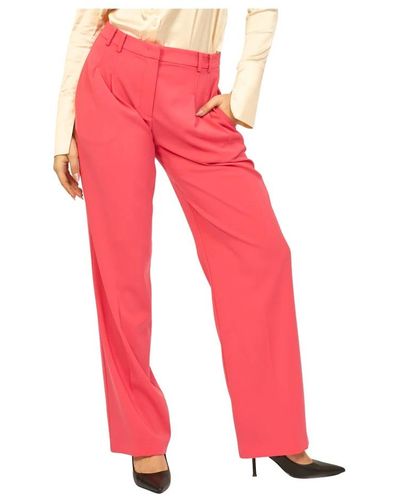 Patrizia Pepe Wide Trousers - Red