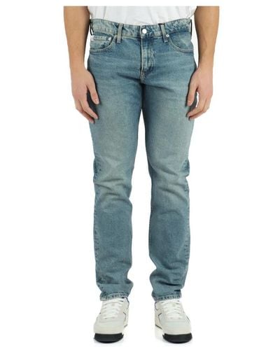 Calvin Klein Pantalone jeans cinque tasche slim fit - Blu