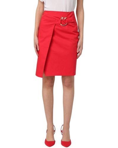 Pinko Short Skirts - Red