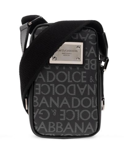 Dolce & Gabbana Borsa a tracolla con monogramma - Nero