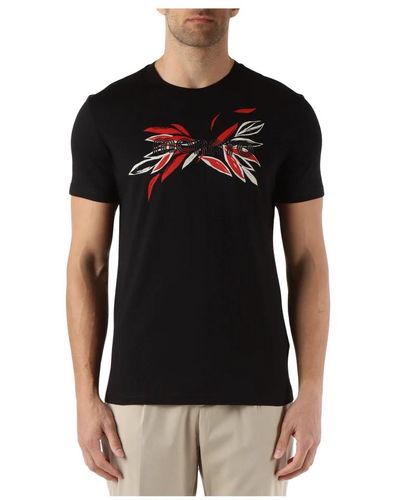 Antony Morato Slim fit cotone t-shirt con logo - Nero