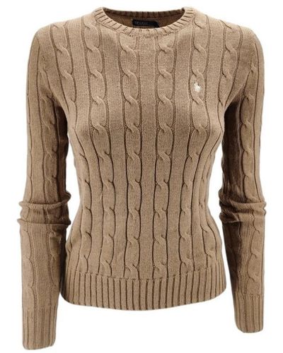 Ralph Lauren Knitwear > round-neck knitwear - Marron