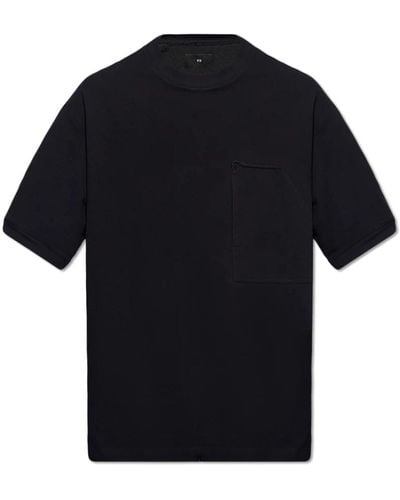 Y-3 T-shirt mit tasche - Schwarz