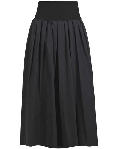 Ottod'Ame Midi Skirts - Black