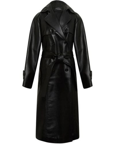 Dolce & Gabbana Trench Coats - Black