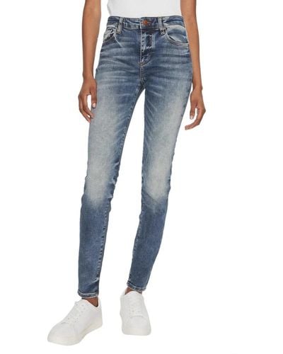 Armani Exchange Indigo denim super skinny jeans - Blu