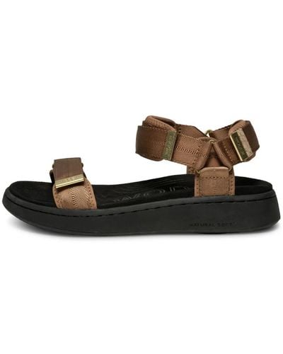 Woden Flat Sandals - Brown