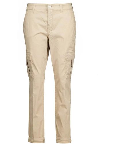 M·a·c Pantaloni cargo marroni con stretch - Neutro