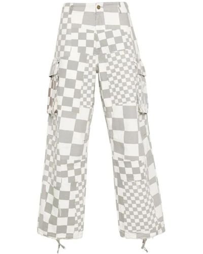 ERL Trousers > wide trousers - Blanc