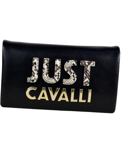 Just Cavalli Stilvolle einkaufstasche - Schwarz