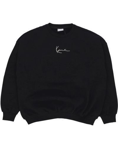 Karlkani Schwarzer crewneck sweatshirt streetwear