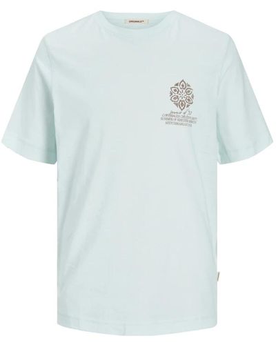 Jack & Jones Grafisches kurzarm-t-shirt,grafik kurzarm t-shirt - Blau