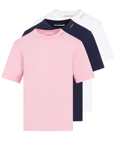 Marni Baumwoll t-shirt pack - Pink