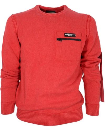 Aeronautica Militare Sweatshirts - Red