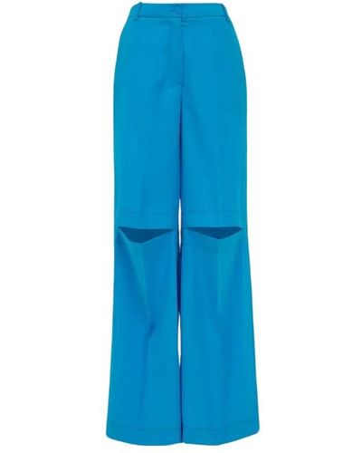 Jijil Trousers > wide trousers - Bleu