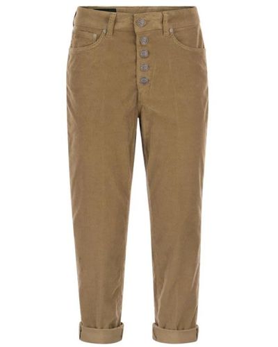 Dondup Wide Trousers - Natur