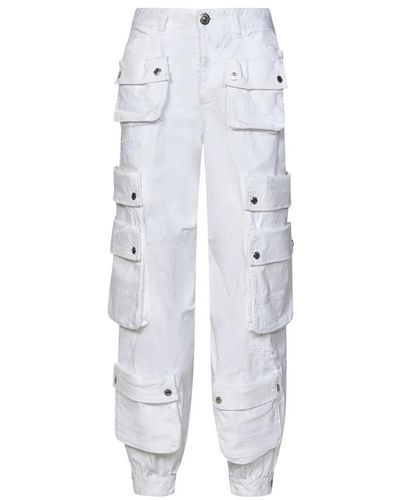 DSquared² Straight Trousers - White