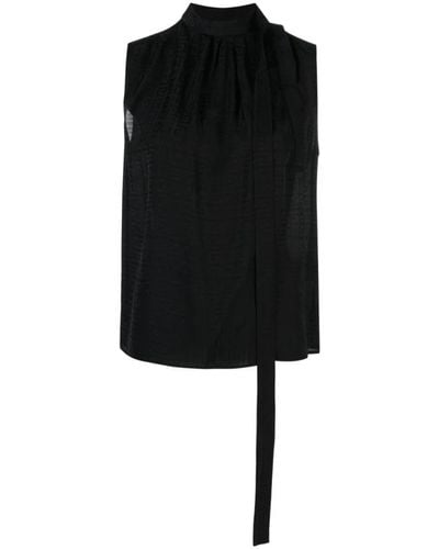 Givenchy Sleeveless Tops - Black