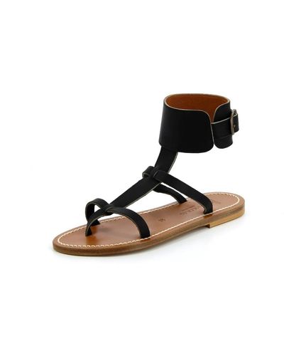 K. Jacques Flat sandals - Schwarz