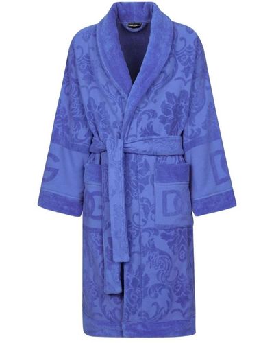 Dolce & Gabbana Belted Coats - Blau