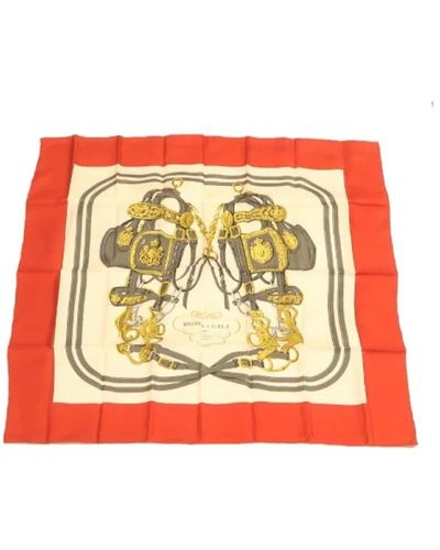 Hermès Pre-owned > pre-owned accessories > pre-owned scarves - Rouge