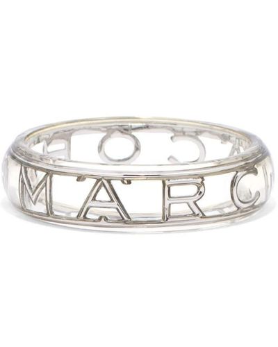 Marc Jacobs Silbernes monogramm-logo-armband - Mettallic