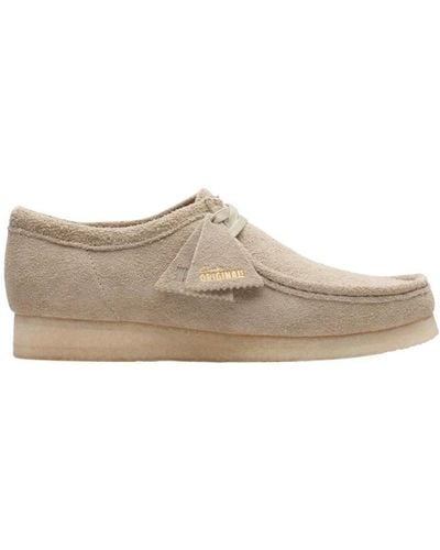 Clarks Laced Shoes - Gray