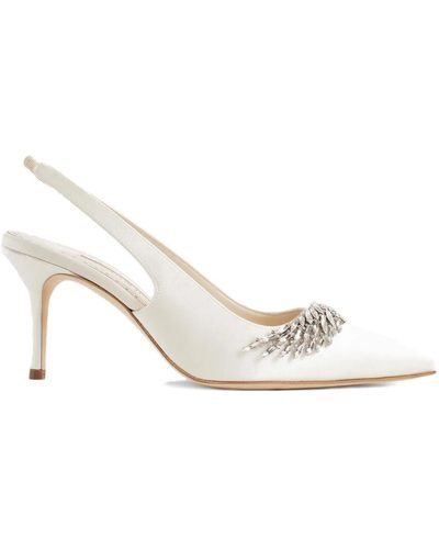Manolo Blahnik Shoes > heels > pumps - Blanc