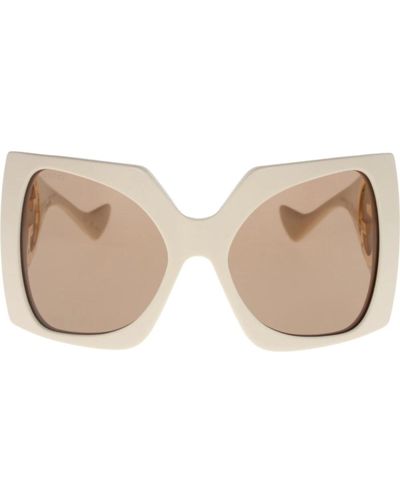 Gucci Ikonoische sonnenbrille mit einheitlichen gläsern - Natur