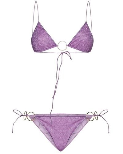 Oséree Lila lurex bikini set