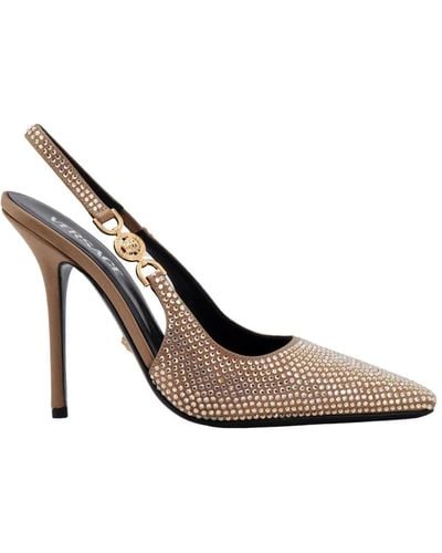Versace Court Shoes - Metallic