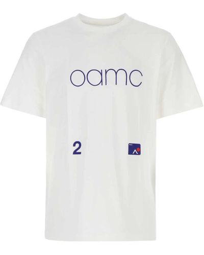 OAMC Es Baumwoll übergroße T-Shirt - Weiß