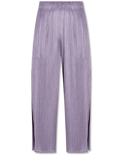 Issey Miyake Pleated trousers - Violet