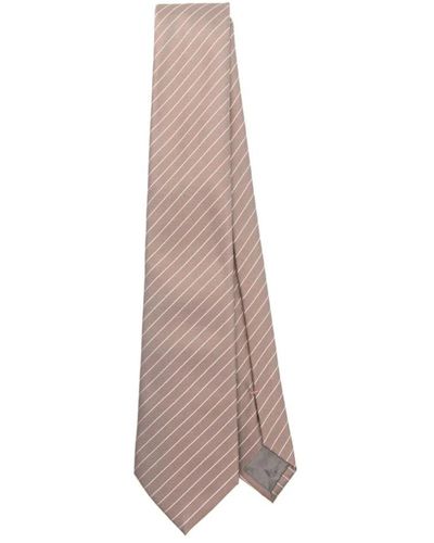 Emporio Armani R gewebter jacquard krawatte - Braun
