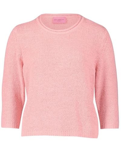 Betty Barclay Chunky strickpullover mit struktur,grobstrick-pullover mit struktur,gemütlicher strickpullover mit struktur - Pink