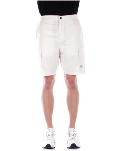 Barbour Crema shorts zip bottone tasche - Neutro