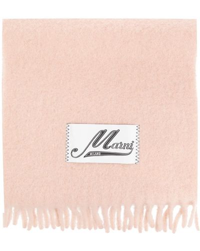 Marni Wollschal mit logo - Pink