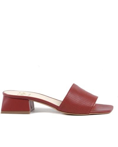 19V69 Italia by Versace Shoes > heels > heeled mules - Rouge