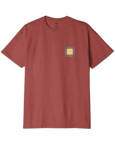 Obey T-Shirts - Red