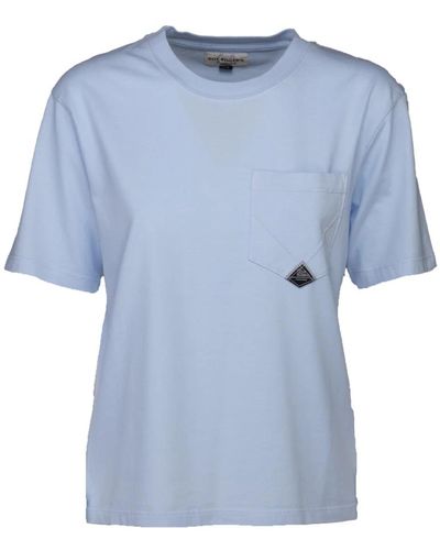 Roy Rogers T-shirt pocket in cotone - Blu
