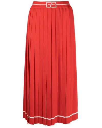 Gucci Midi Skirts - Red