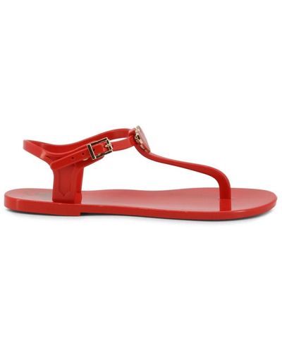 Love Moschino Flat sandals - Rojo