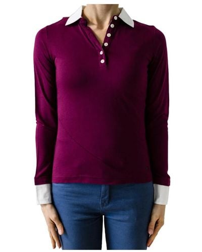 Peuterey Tops > polo shirts - Violet