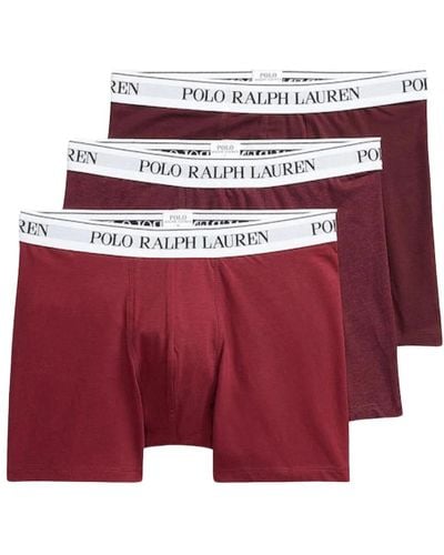 Ralph Lauren 3 stretch-boxershorts-set - rotes logo