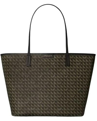 Tory Burch Ever-ready printed coated canvas tote tasche - Schwarz