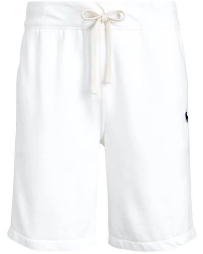 Ralph Lauren Weiche baumwollmischung fleece shorts - Weiß