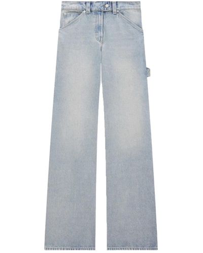 Courreges High-waist baggy denim jeans - Grau