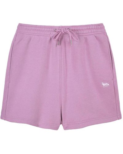 Maison Kitsuné Short Shorts - Purple