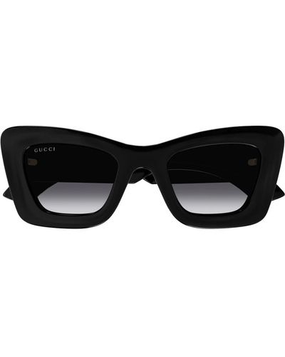 Gucci Oversized cat eye sonnenbrille - Schwarz